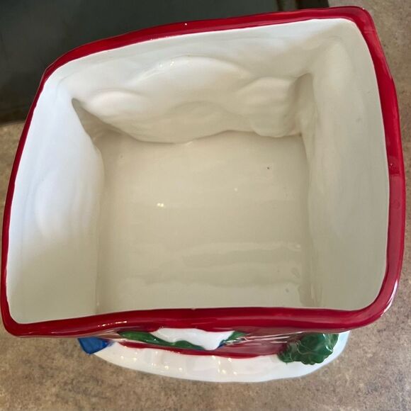 Harry and David Santas Workshop Cookie Jar Ceramic Christmas Holiday 10.5" Vtg - Picture 8 of 9